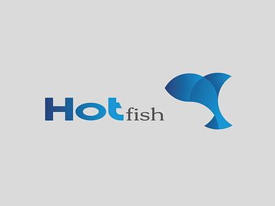 Hot Fish Logo ads adveristing branding desiger design fish food graphic hot icon illustration logo typography vector word