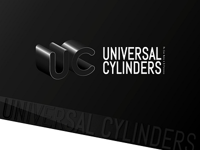 Universal Cylinders 3D Logo 3d ads adveristing branding campaign cylinders desiger design graphic icon illustration image logo typography universal vector word