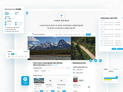 Guide booking platform booking platform builder figma guides tour