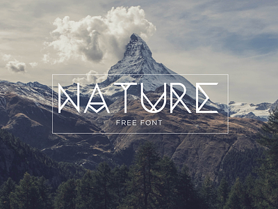 Nature | Free font design tipography ui ux web