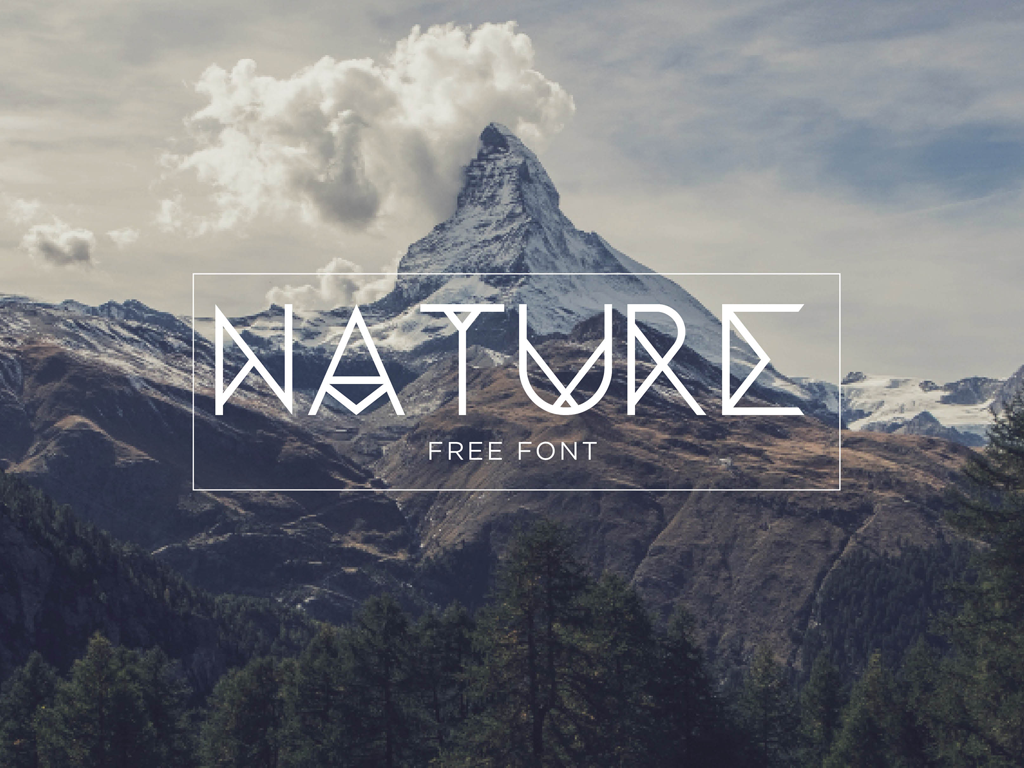 Nature Free font by Zamara Reyes on Dribbble