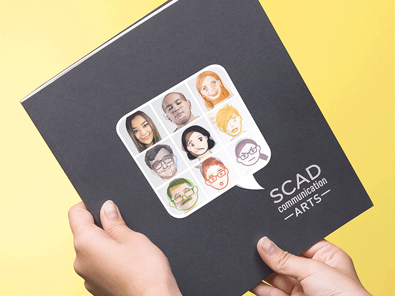 SCAD Comm Arts lenticular book cover lenticular