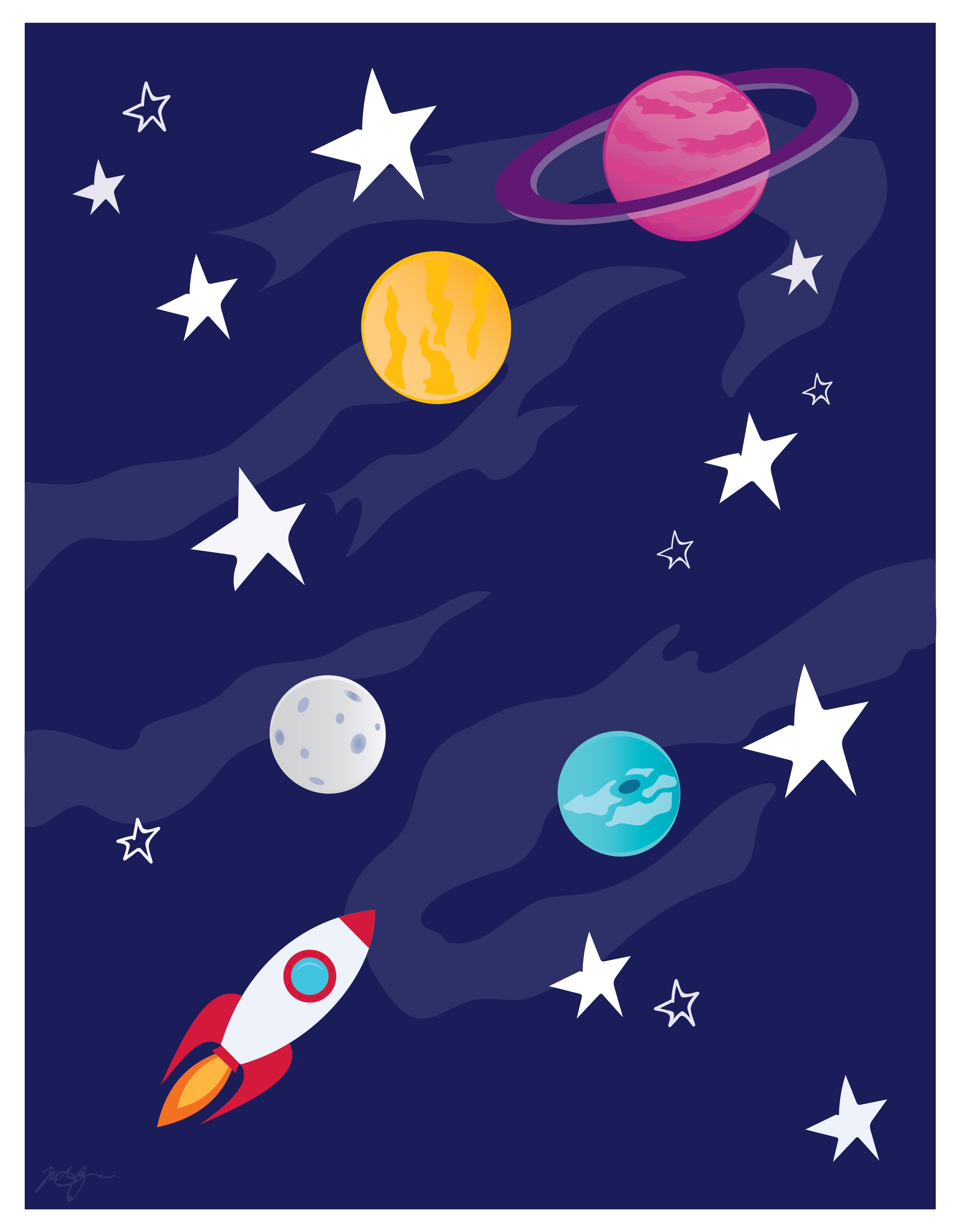 Звезды планеты космос для детского сада