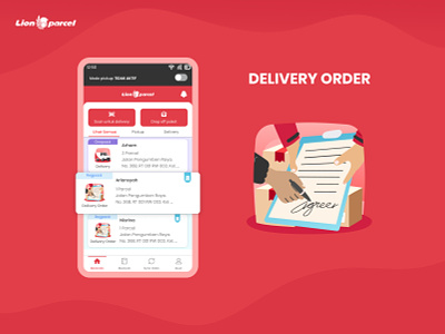 Delivery Order app design flat graphic design icon illustration illustrator ui ux vector