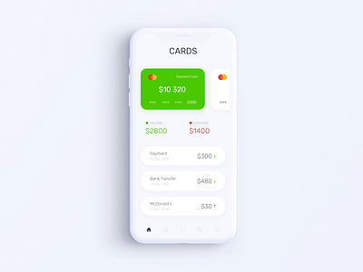 Privat24 Banking App - Home Screen Animation after effects animation app bank banking currency design finance fintech gif interaction interface mobile motion mp4 smooth transition ui ux video