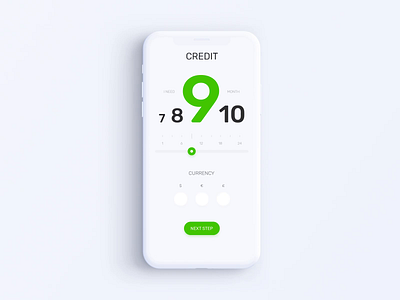 Privat24 Banking App - Credit Calculator Animation after effects animation app bank banking calculator credit design finance fintech gif interaction mobile motion mp4 smooth transition ui ux video