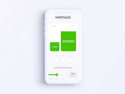 Privat24 Banking App - Mortgage Calculator Animation after effects animation app bank banking calculator design finance fintech gif interaction mobile mortgage motion mp4 smooth transition ui ux video