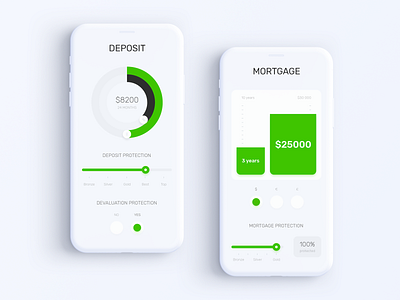 Privat24 Banking App - Deposit & Mortgage Calculators app bank banking business calculator clean currency deposit design experience finance fintech inspiration interaction interface minimal mobile mortgage ui ux