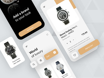 Watch App UI Kit ecommerce app ecommerce app design ecommerce design ecommerce store mobile application shop shopping app store store app watch watch app watches