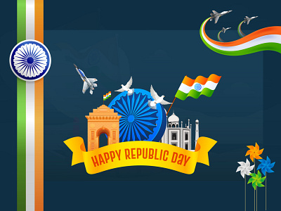Happy Republic Day - 26th January - India 2021