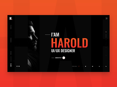 Harold - Personal Portfolio Creative Landing Page