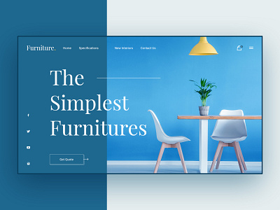 The Simplest Furnitures - Creative Landing Page creative creative landing page decor decora design furniture furniture homepage furniture landing page furnitures home decor homepage landing landing page landing pages layout design mockup design template ui kit web template