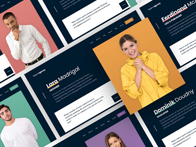 Team Sliders - Creative Landing Page Hero Sections