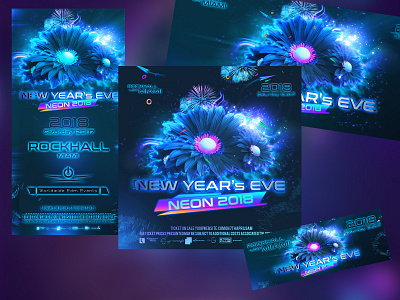 New Years Eve Web Banner ball christmas club design eve event fashion flyer graphics