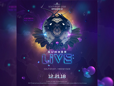 Summer Live Edm Banner