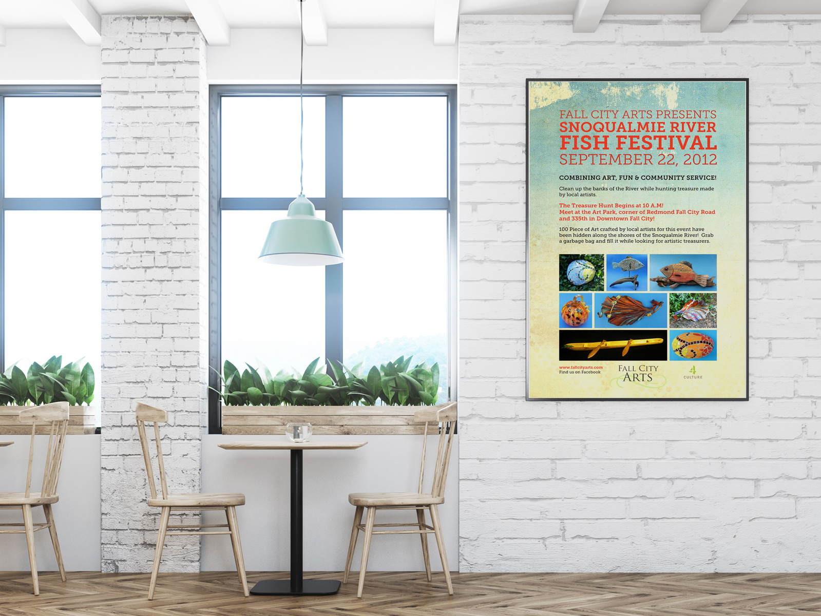 Fall City Arts Fish Festival Poster design by Jun Suzuki on Dribbble