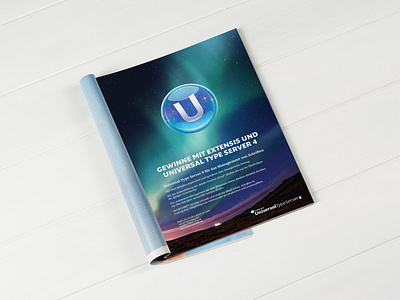 Universal Type Server Full Page Advertisement Design advertisement branding graphicdesign print ad print design