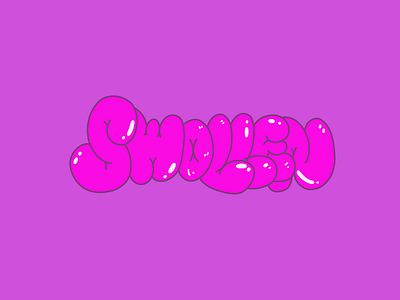 Swollen bubble graphic graphic design graphics hand lettering hand petered illustration inktober inktober2018 ipad lettering procreate swollen typography