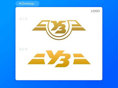 UZredesign #1 LOGO branding gold icon identity logo logotype redesign uzredesign vector
