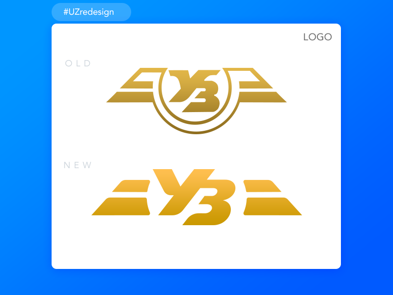 UZredesign #1 LOGO identity branding gold icon redesign vector logo logotype uzredesign