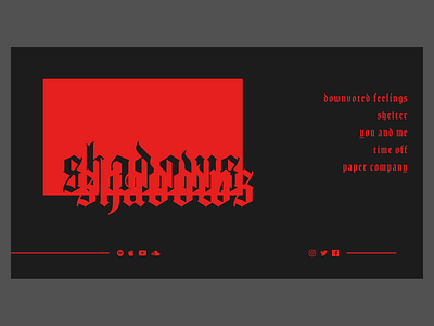 Album Branding #2ColoursChallenge album album art album artwork album cover album cover design artist box shadow cover art cover design dark dark colors ep cover medieval medieval typography mix tape red and black shadows text shadow two colors typogaphy