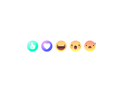 Social Network Reactions character design icon illustration vector