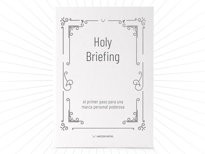 Holy Briefing eBook - Vectorismo design ebook ebook cover editorial graphic design