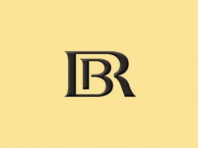 R B (wip) design logo monogram type typography