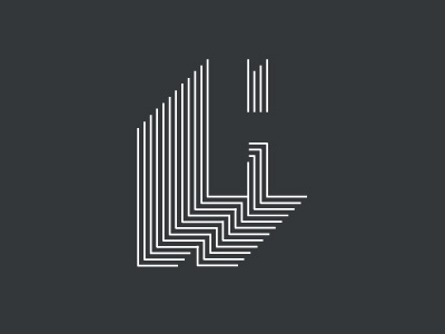 H architectural design experimental h letter lines negative space