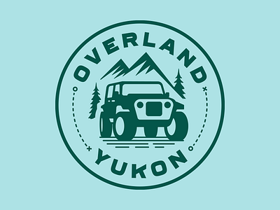 Overland Yukon 4x4 logo adventure backcountry camping mountains nomad outdoors overland rentals tourism vehicle yukon