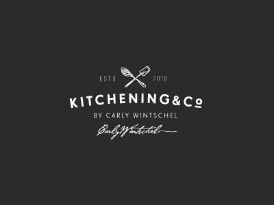 K & Co. (WIP) authentic baking design food handmade kitchen logo sweets vintage