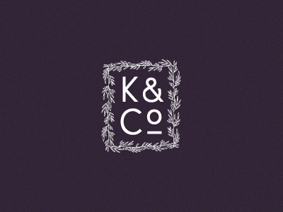 K&Co baking branches cooking design food kitchen logo