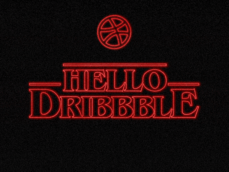 Hello Dribbble! stranger things