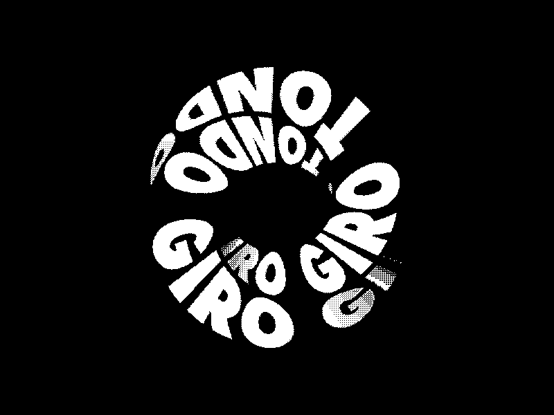 Giro Giro Tondo animation design geometry giro girotondo graphicdesign moebius motion motiongraphics tondo typography visual