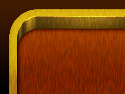 iOS App Icon (wip) #2 app brown gold ios iphone orange wood yellow