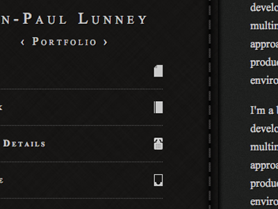 web version of portfolio icons stitching texture