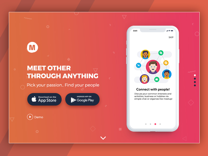 Mobile App Landing Page by JohnyPaulo on Dribbble