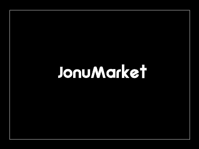 JonuMarket Logo branding design logo typography