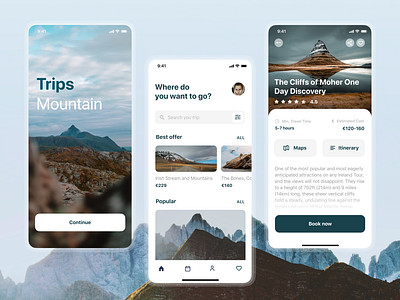 Travel App UI Concept