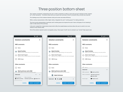 3-Position Bottom Sheet