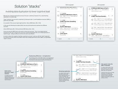 Solution "stacks": Reducing cognitive load uidesign ux design visual design