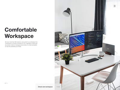 Workspace Website Concept design minimal ui ux web webdesign website