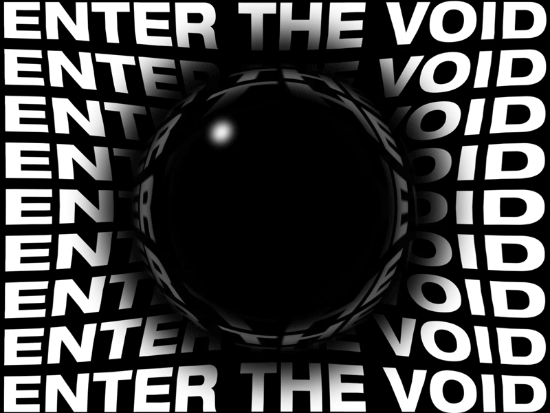 Enter the void 3d 3d animation coronavirus covid covid19 design kinetic kinetic type type type art typography