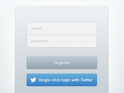 Registration form login registration