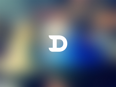 D mark icon logo mark