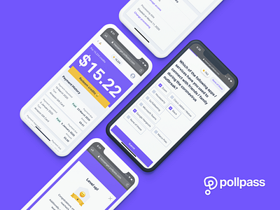 Pollpass Case Study badge bot cash chat chatbot credit dashboard data illustration level market messenger mobile product research survey technology ui ux web