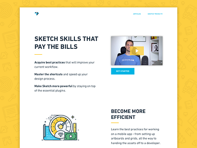 Sketch Tricks Landing Page