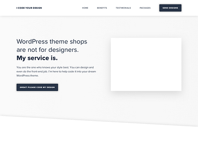 I Code Your Design Website clean code design web web design