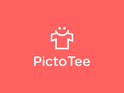 PictoTee brand brand design brand identity branding branding design design happy logo logodesign mobile app photo picture shot smile t shirt t shirt design t shirts