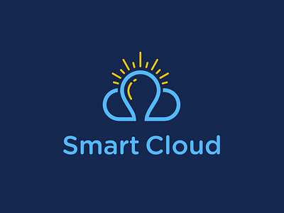 Smart Cloud brand brand design brand identity branding branding design cloud data design files intelligence intelligent logo logodesign secure secured security server servers smart uploading